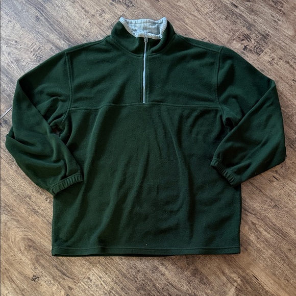 Starting Point Other - Men's Green Quarter-Zip Fleece Large